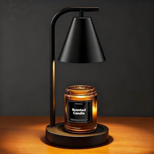 Hong-in Candle Warmer Lamp with Timer & Dimmer, Modern Home Decor,Black by Hong-in