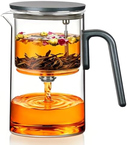 ZENS Magnetic Teapot with Infuser, 28oz Magic Tea Pot for Loose Leaf Tea by ZENSLIFESTYLE