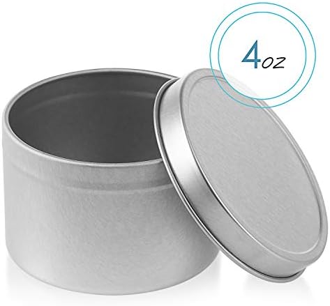 Hearth & Harbor Natural Soy Wax and DIY Candle Making Supplies - 5 Lbs. Soy Candle Wax Flakes, Candle Tin Cans with Lid 24 Pack - 4 oz., 100 Cotton Wicks, and 2 Metal Centering Device - Image 3
