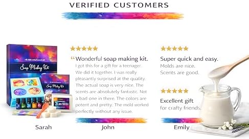 Soap Making Kit for Adults, Make Your Own Soap with Melt & Pour - DIY - Image 5