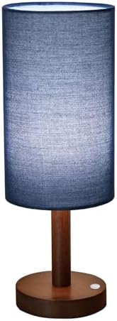 LALISU Cordless Table Lamp, 3 Color Portable Battery Lamp Wood Base Touch by LALISU