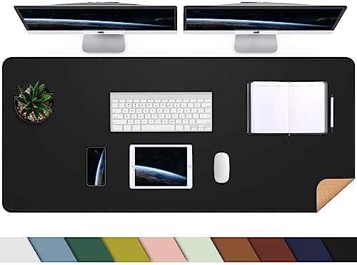 AFIING Large Desk Mat, 47" x 17", Black by AFIING