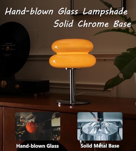 Glivpny Mushroom Lamp Table Lamp, Mid Century Modern Table Lamps (Copper) - Image 3