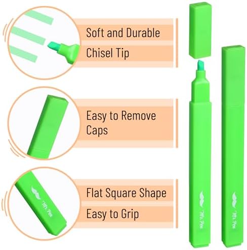 Mr. Pen- Aesthetic Highlighters No Bleed, 8 Pack, Assorted Colors | Chisel Tip, Cute Highlighters Assorted Colors for Journaling, Highlighting, Underlining, Fast Dry, Back to School Supplies - Image 4