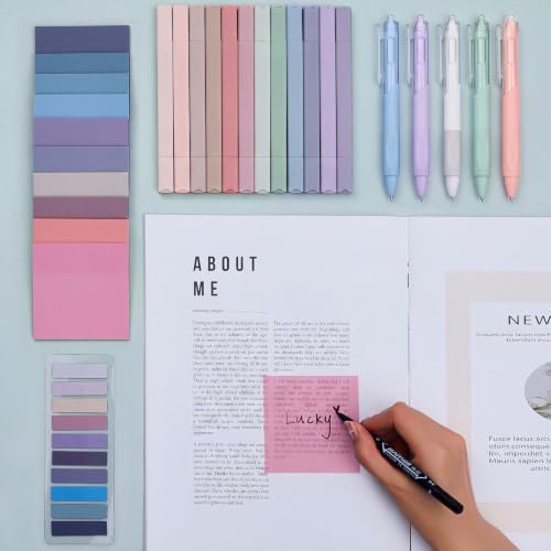 Jutom 38 Pcs Book Annotation Kit for Bible Study, Purple Series, Square - Image 2