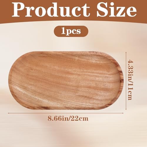 Wood Serving Platters and Trays of Natural Wood with Edge - Image 2