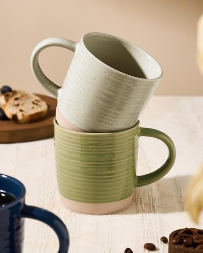 famiware Coffee Mugs Set of 4, 13 oz Mug Set, Ceramic Cup Set with Handle - Image 4