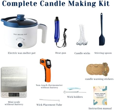 Ksedcon Electric Wax Melting Pot with Spout for Candle Making 50 fl oz - Image 2