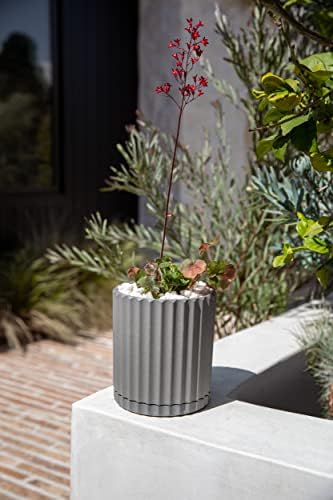 Veradek Demi Series Demi 6" Planter w/Tray, Grey - Image 4