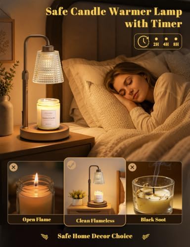 Candle Warmer Lamp with Timer, Birthday Gifts for Women, Cozy Room Decor - Image 3