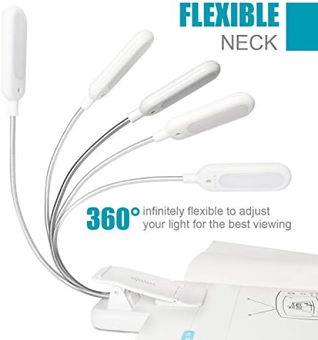 VAVOFO Rechargeable Reading Light, Clip on Book Light for Reading in Bed - Image 4