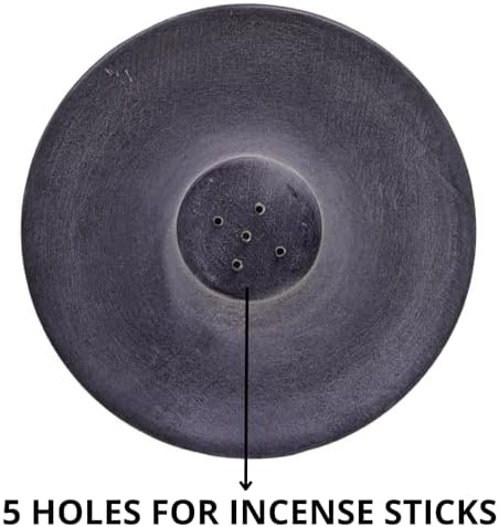 Handmade Natural Grey Marble Incense Stick Holder - Image 4