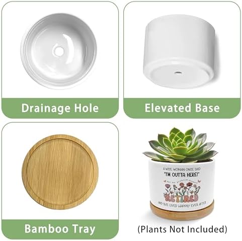 Retirement Gifts for Women Planter Pots - Image 6