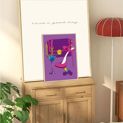 WEBEEDY 2 Pack 8x10 Pre Drawn Canvas Painting Kit High Heel Stretched Canvas Painting for Adults DIY Painting and Sip Party Supplies Outdoor Parties Birthday Gifts - Image 4
