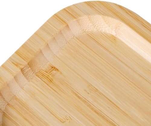Bamboo Vanity Tray, Bathroom Counter Tray, Toilet Paper Basket Storage for Toilet Tank, Bathroom, Kitchen Counter 7.8 x 5.1 x 0.8 inch - Image 6