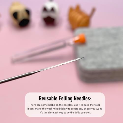 Truslin Needle Felting Kit, 4 Pcs Doll Making Needle Felting Starter Kit - Image 4