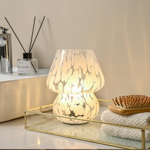 Mushroom Lamp Small Bedside Table Lamp, Battery Operated Mushroom Desk Lamp - Image 5