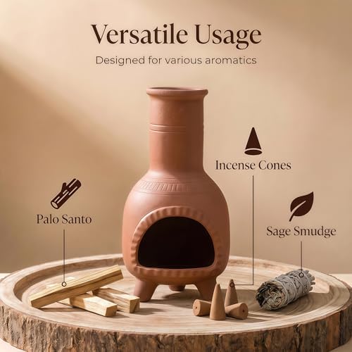 Handmade Terracotta Palo Santo Holder - Mexican Incense Burner - Image 3