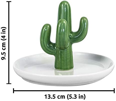 OSOPOLA Ceramic Cactus Jewelry Tray Ring Holder Dish Key Tray - Image 2