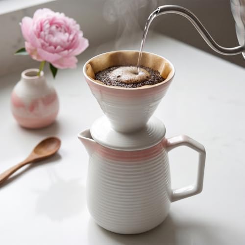 pour over coffee maker - Ceramic Dripper Pot, Heat-Resistant & Easy Clean - Image 4