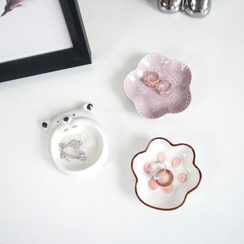Cute Bear Ring Dish Jewelry Tray for Teen Girls Gifts - Image 4
