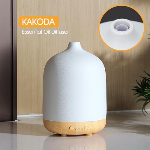 250ml Ceramic Essential Oil Diffusers for Home, Aromatherapy Diffuser - Image 2