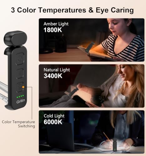 Gritin Reading Light, Rechargeable Book Light for Reading in Bed - Image 4