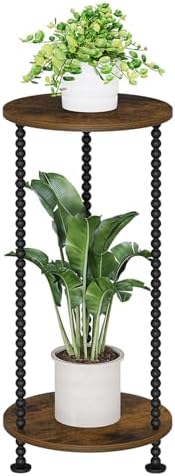 YINMIT 2 Tier Plant Stand Indoor, Small Corner Plant Stand, 23.2" Tall by YINMIT