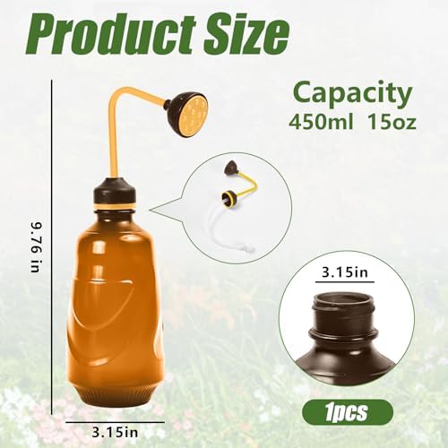 Precision Spout 0.45L Watering Can – Perfect for Delicate Seedlings - Potted Plants - Brown - Image 2