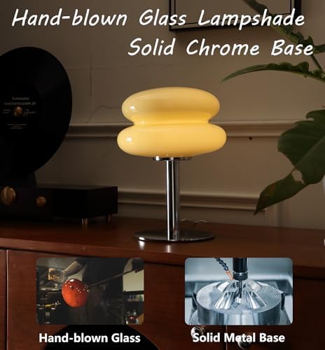 Glivpny Mushroom Lamp Table Lamp, Mid Century Modern Table Lamps(Cream) - Image 3