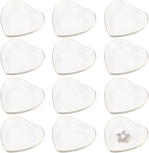 Shappy 12 Pcs Ceramic Ring Trinket Dish Bulk Jewelry Tray by Shappy