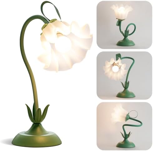 WERFOP Flower Table Lamp Cute Desk Lamp for Bedroom Home Decor by WERFOP