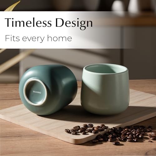 MIAMIO - Ceramic Cup Set of 4, Coffee Mugs (8.5 oz) - Nami (Pastel Coast) - Image 7