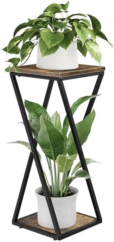 Bamworld Tall Plant Stand Indoor Corner, Brown by Bamworld