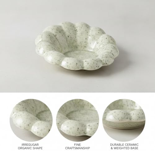 Declutter Your Space with This Irregular Ceramic Catch-All Tray for Jewelry and Keys - Image 6