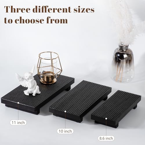 Bathroom Tray Farmhouse Decor Kitchen Soap Holder, 11" * 5.5" Black - Image 6