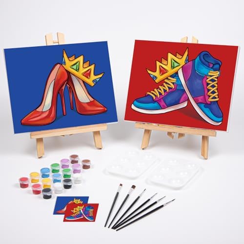 VOCHIC 2 Pack Pre Drawn Canvas for Painting for Adults Paint and Sip Kit - Image 2
