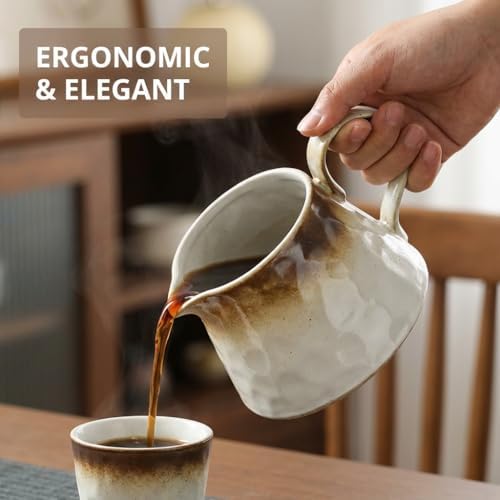Ceramic Pour Over Coffee Maker Set 15oz/450ml Coffee Dripper with 40pcs Cone Paper Filters, Reusable Pour Over Coffee Cone for Home, Cafe, Restaurant, Camping - Image 6