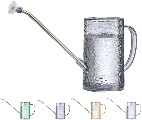 Long Spout Watering Can Indoor Plants, Small Watering Cans for House Plants, Flowers, Succulents 34oz by TennedrivGreen