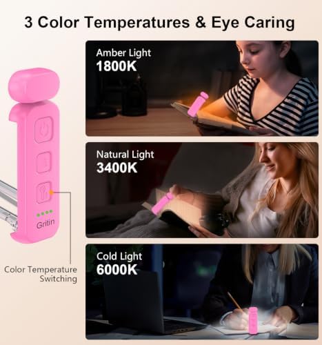 Gritin Reading Light, Rechargeable Book Light for Reading in Bed - Image 4