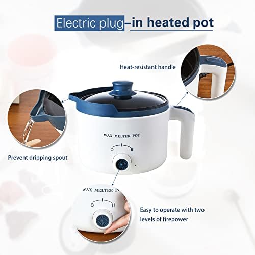 Ksedcon Electric Wax Melter Pot for Candle Making with Pouring Spout 1.5Qt - Image 3