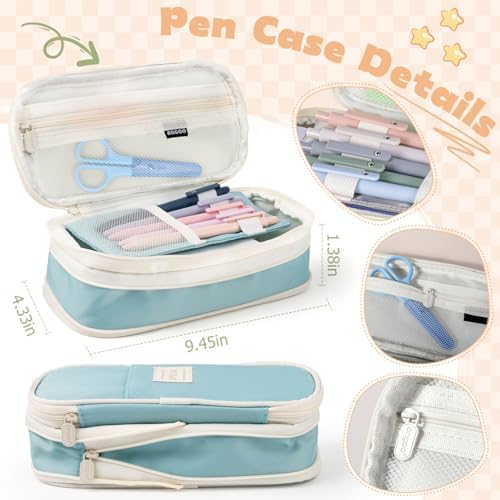49Pcs Book Annotation Kit Aesthetic School Supplies with Pencil Case - Image 3