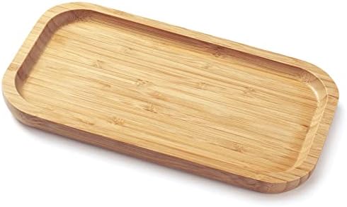 Bamboo Vanity Tray, Bathroom Counter Tray, Toilet Tank Top Tray for Organizing and Decor Display, 9.8 x 5.5 x 0.8 inch by YANGQIHOME