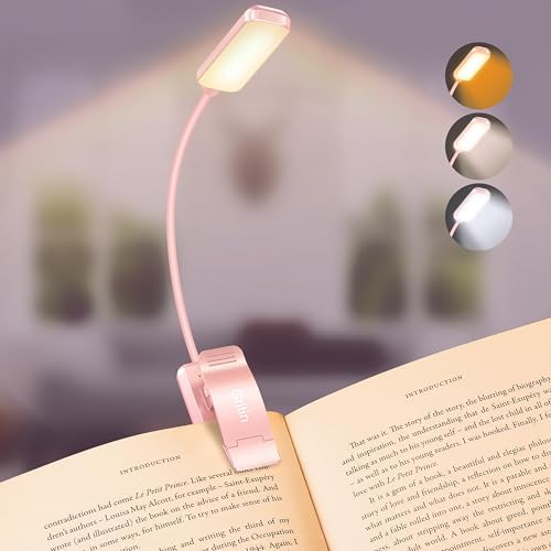 Gritin 9 LED Rechargeable Book Light for Reading in Bed by Gritin