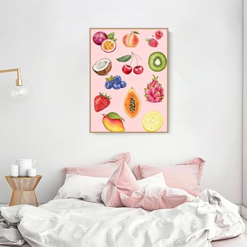 Pink Fruit Diamond Art Kits for Adults Diamond Painting Kit for Beginner - Image 5