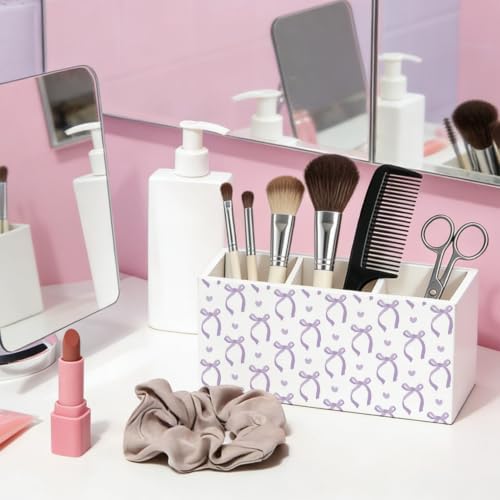 Purple Bow Pen Pencil Holder for Office Desk Accessories Decor - Image 6