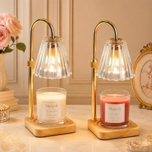 Marycele Candle Warmer Lamps 2 Pack, Electric Lamp with Timer Gifts Decor by Marycele