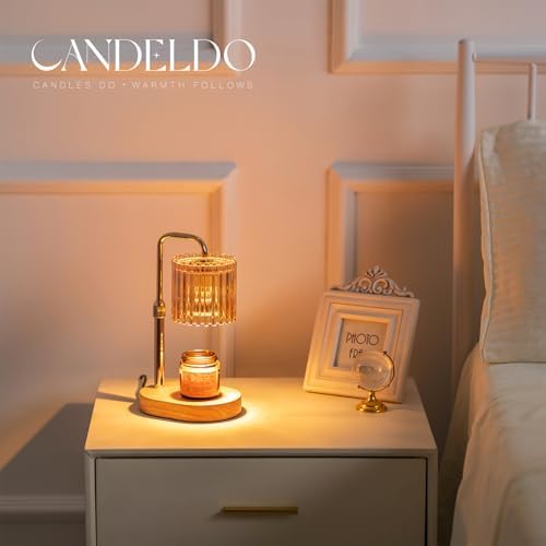 Candeldo Candle Warmer Lamp with Timer: Gold Wax Melt Warmer - Image 2