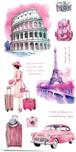 Aesthetic Journaling Sticker Books for Adults - Pre-Cut Scrapbook Stickers Vintage 20 Sheets Junk Journal Supplies Watercolor Scrapbooking Stickers Planner Cottagecore Decorative DIY Arts Craft Making - Image 3
