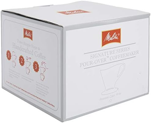 Melitta 1 Cup Porcelain Pour-Over Cone Coffeemaker, Glossy White - Image 6